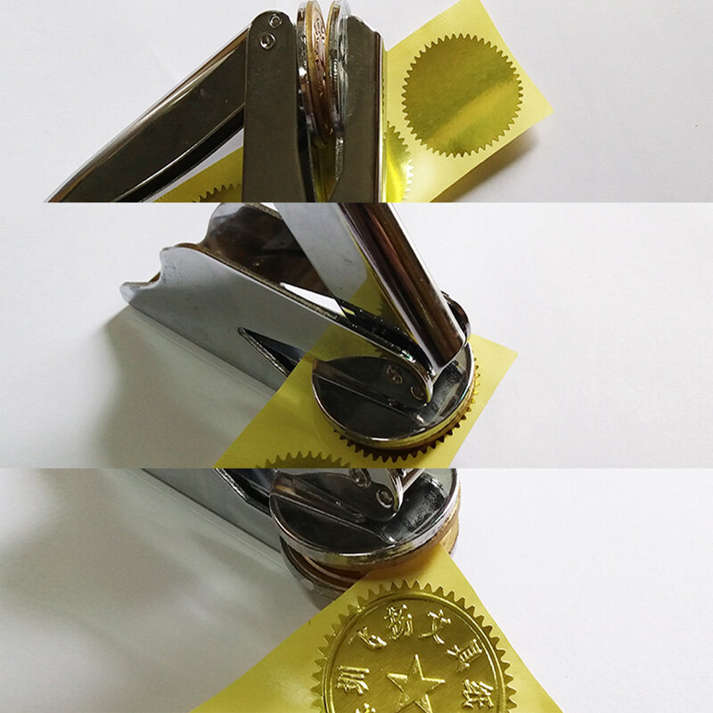 Srebrne złote naklejki 100 sztuk 45mm kartki samoprzylepne Scrapbooking opakowanie na prezent naklejki uszczelniające na ciastko DIY/Candy Pack brajlowskiej pieczęci
