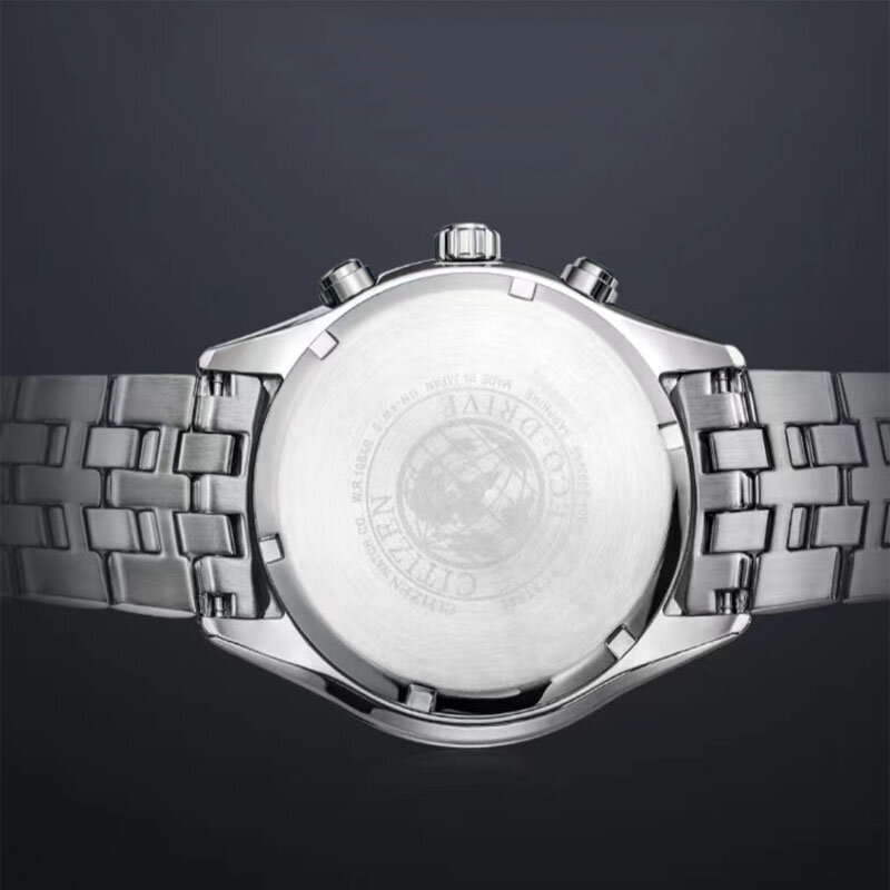 นาฬิกา Citizen สำหรับผู้ชายแฟชั่นเป็นทางการสุดหรูควอตซ์อัตโนมัติกันกระแทกแสดงวันที่แสงน้อยพลังงานจลน์