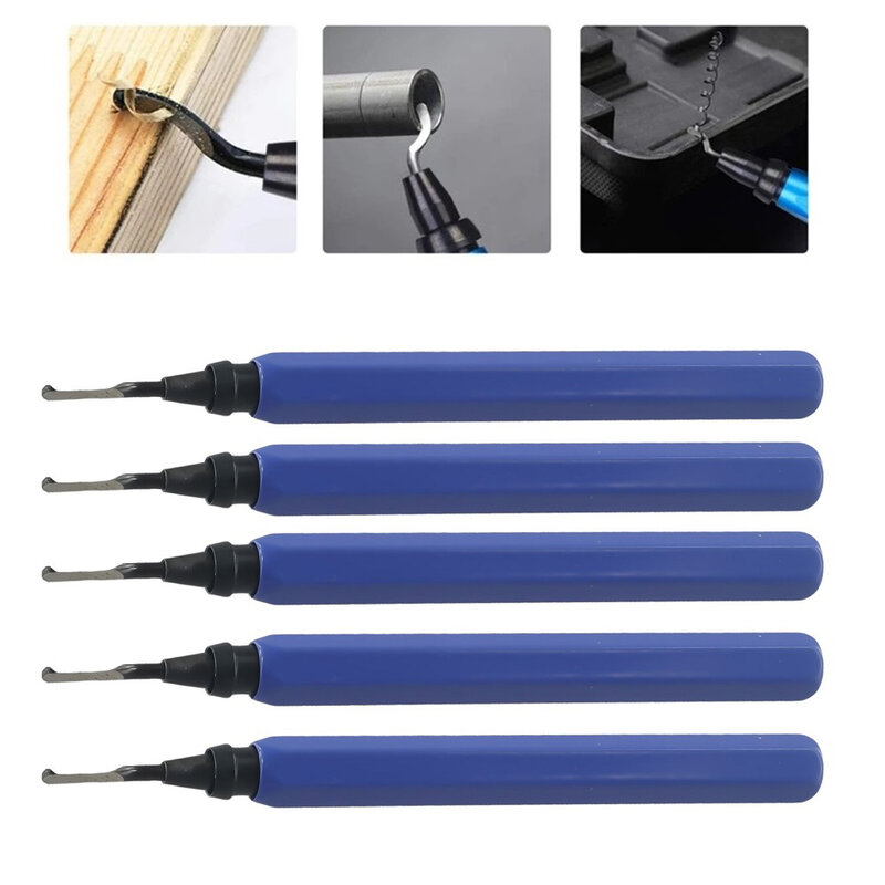 5pcs RB1000 Repair Deburring Tool Kit Rotary With Blade Remover For Plastic Copper Burr Cutter Trimming Scraper Router Bit