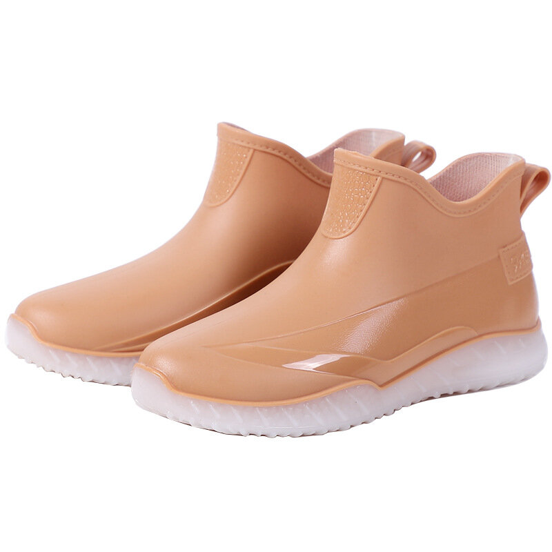Sepatu Bot Hujan PVC Pergelangan Kaki Pria Wanita Baru Sepatu Bot Hujan Pria Wanita Tahan Air Sepatu Bot Wellies AL65