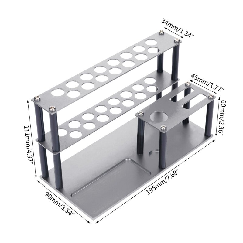 Schroevendraaier Opbergrek Reparatie Tool Plank Voor Desktop Aluminium Schroevendraaier Houder Handgereedschap Rek Stand