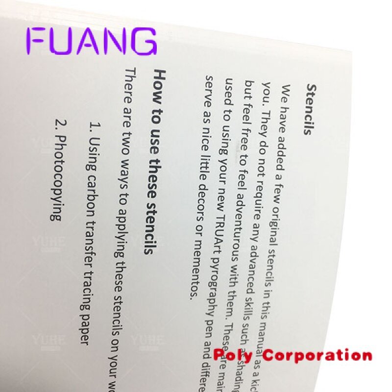 Impresión de folletos personalizados, Impresión de Yuhe, A4, A5, A6