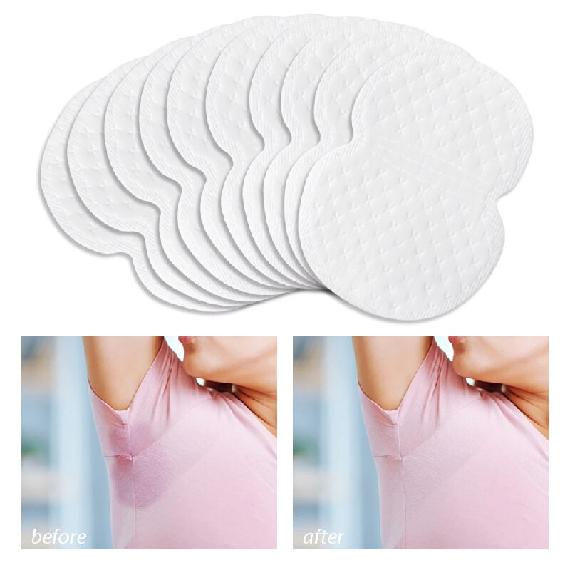 Sweat Absorbent Underarm Pads para homens e mulheres, Desodorante para transpiração, Desodorante para axilas, 10-50pcs por conjunto