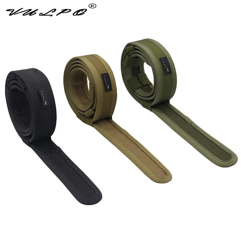 VULPO Tactical 1.5inch Inner Duty Belt Men Combat Belt Adjustable Hook & Loop Outdoor Airsoft Hunting Waist Nylon Belt