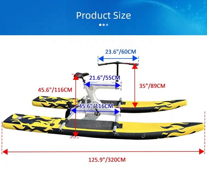 Zebec Inflatable Water river sea Bike Swan Pedal Boat Person Jet Bike Flying Hydro Bikes Sale Parts Boat