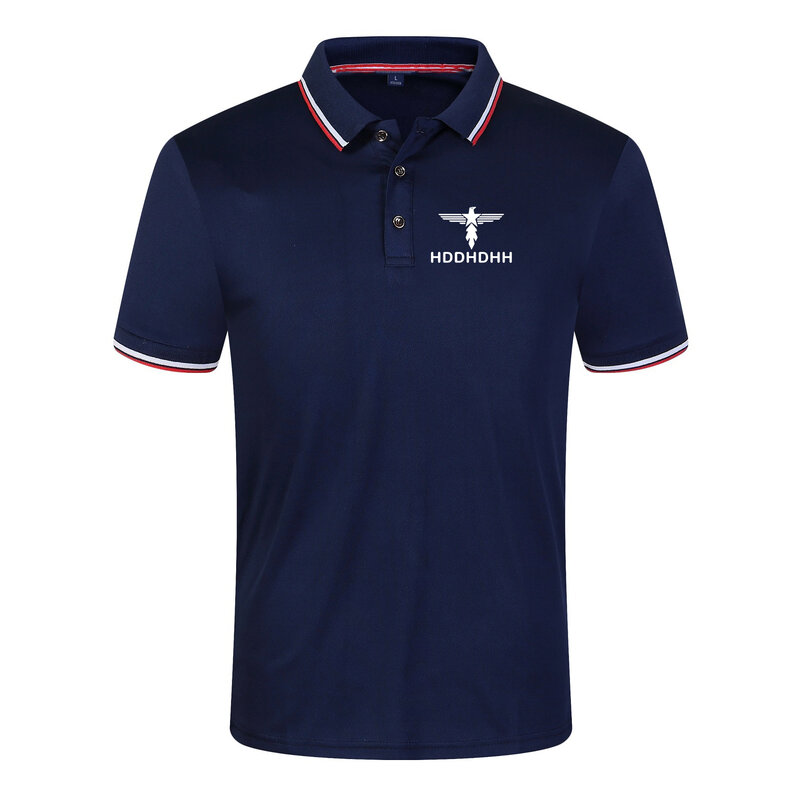 HDDHDHH брендовая летняя одежда для гольфа, мужские поло с коротким рукавом, Повседневная однотонная блузка