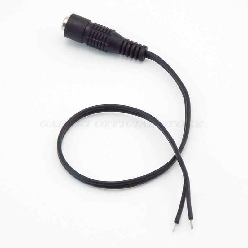 5 szt. Kabel siła żeńska DC 12V wtyk Adapter DC przewód Plug złącze do kamera telewizji przemysłowej taśmy LED 5.5*2.1mm