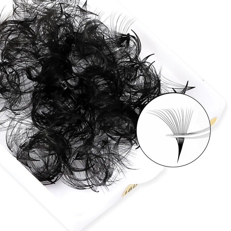 TDANCE 500Fans Pointy Base Loose Fans Professional Medium Stem Sharp Thin  Premade Volume Fans Pointy Base Eyelash Extensions