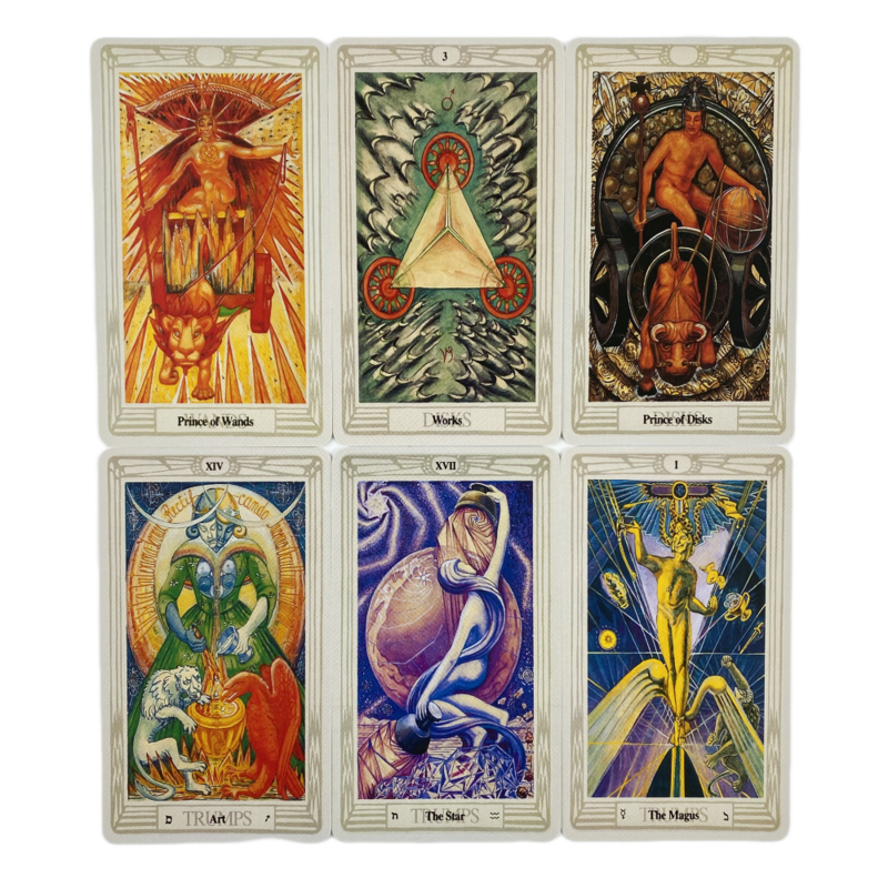 Thoth Tarot Cards A 78 Deck Oracle angielskie wydanie wróżbiarskie Borad gry