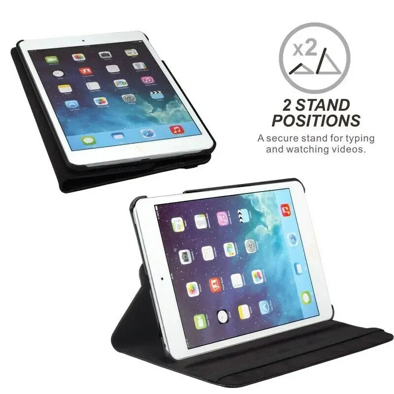 For iPad 2 3 4 Case 360 Rotating Stand Tablet Cover For iPad Air 1 2 3 4 5 10.9 Pro 11 9.7 5th 6th 10.2 7th 8th 9th 10th Cases