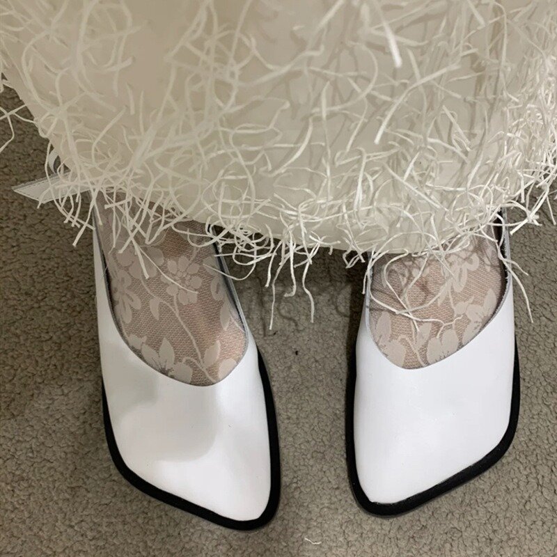 2024 primavera/estate nuova Mary Jane suola piatta scarpe singole testa quadrata comode scarpe da donna per studenti a bocca superficiale