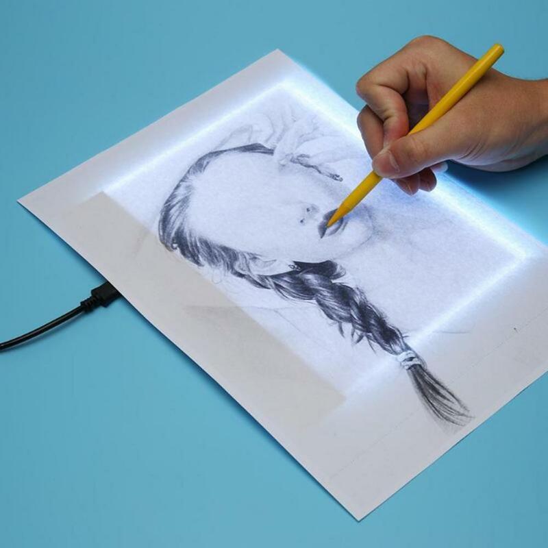 A5 Drawing Board Brightness Adjustable Ultra-thin Plug-and-Play Create Paintings LED Drawing A5 Tracing Board DIY Light Pad Set
