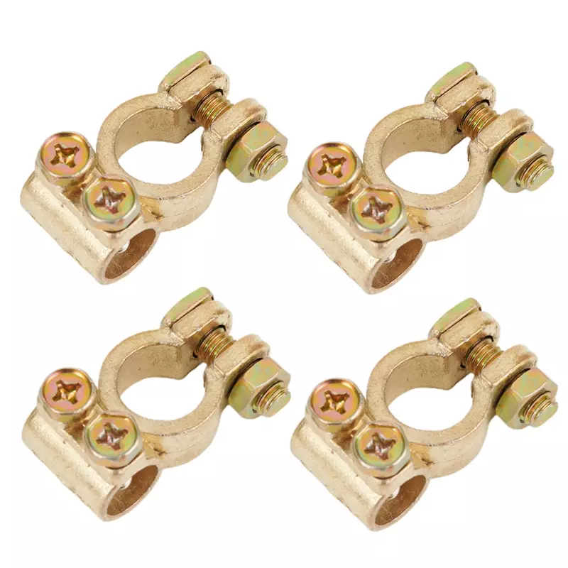 2x Car Battery Terminal Wire Cable Clamp Top Quick Post Terminal Positive & Negative Electric Connector Clamps Car Part