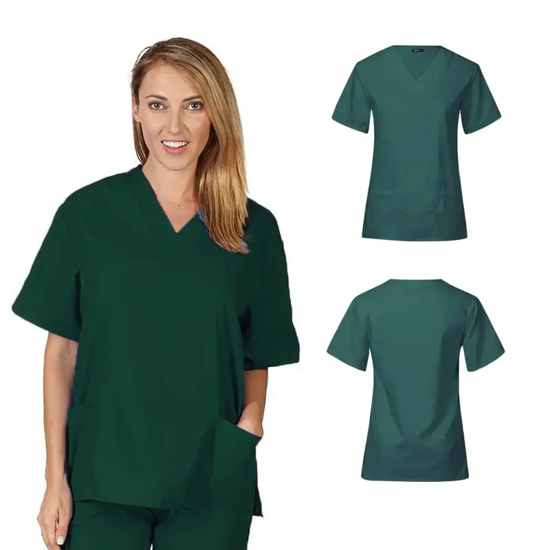Summer Thin Doctor's Hand Washing Clothes Nurse's Work Uniform Hand Washing Clothes Men's and Women's Lightweight Short-sleeved