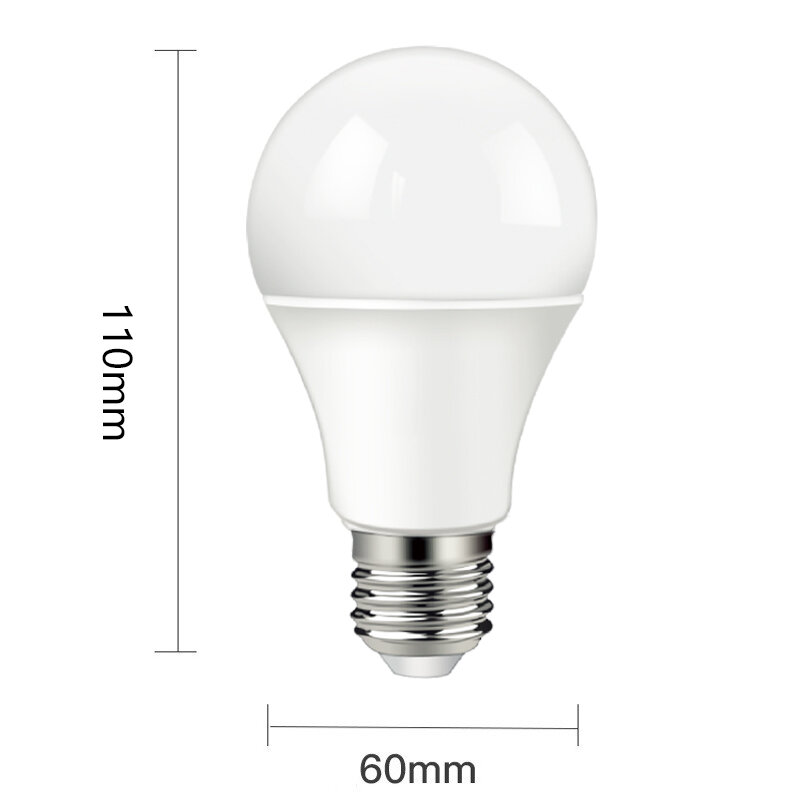 Bombilla LED con Sensor de anochecer a amanecer, lámpara de noche con Sensor, decoración de pasillo y jardín, A60, E27, B22, 220V, 10W, 1-10 piezas