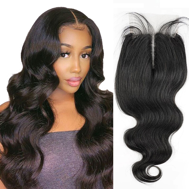 Beaudiva Body Wave HD Lace Closure 24 Inch 4x4x1 Lace Closure Brazilian Remy Hair Body Wave T Part Lace Closure cheveux humain