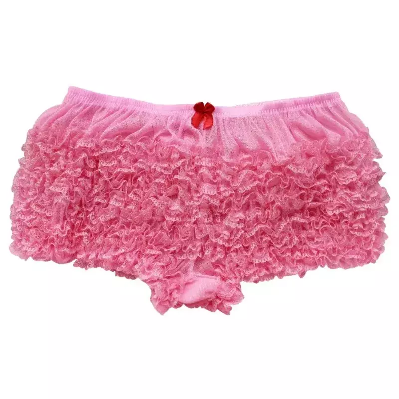High Quality Women Ladies Lingerie Ruffled Lace Bloomers Knickers with A Bow Sexy Panties Women's Underwear Underpants YDL24