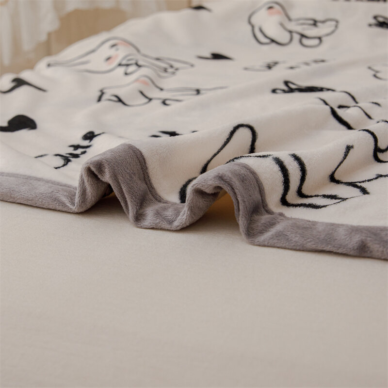 Зимнее теплое Клетчатое одеяло YanYangTian, удобное одеяло, мультяшное покрывало на кровать, однотонное офисное многофункциональное дорожное одеяло