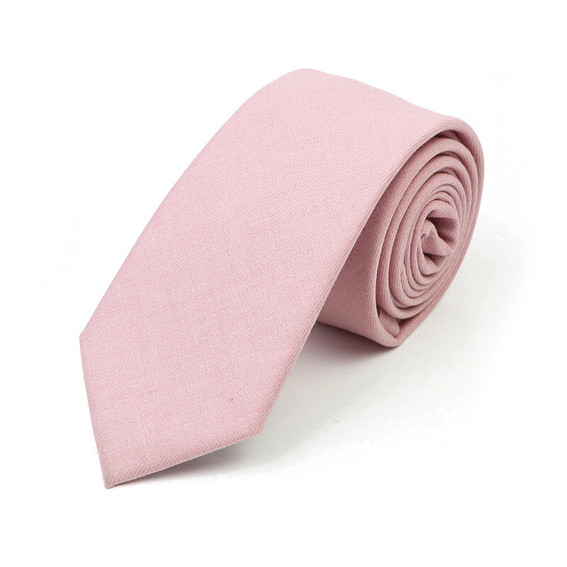 Nuovi Macarons tinta unita uomo cravatta romantica colore chiaro ad alta densità 100% cotone cravatta collo stretto sottile accessori cravatta Casual