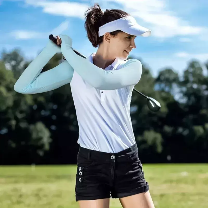 Ladies Shawl Cuff Gloves Golf Shawl Sleeve Ice Silk Sunscreen Sleeve Summer UV Protection Clothing Outdoor Arm Sleeve