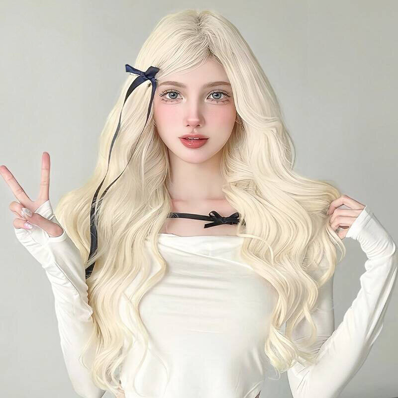 613 Wigs for Women Women Human Hair 24 Inch Milky White Hair Long Straight Hair Natural for Everyday and Parties