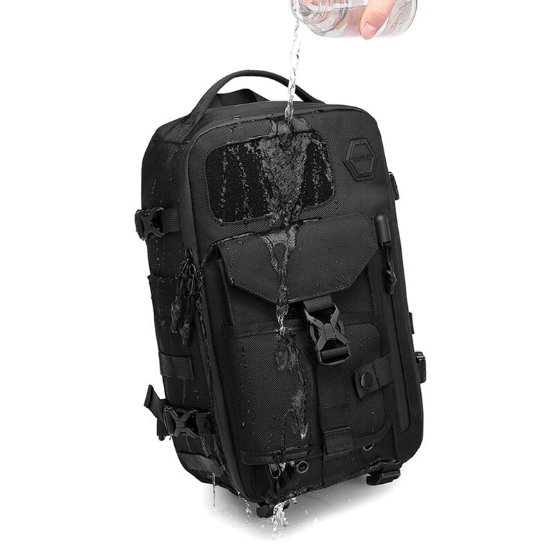 Мужская тактическая нагрудная сумка, спортивный водонепроницаемый слинг через плечо, забавная уличная сумка для альпинизма