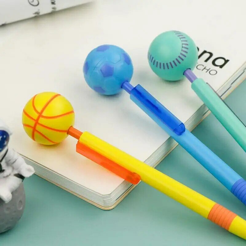 Cute Cartoon Gel Pen Football Baseball Basketball Unique Designs Relieve Fun And Colorful Pens For Boys Kids Students Classroom