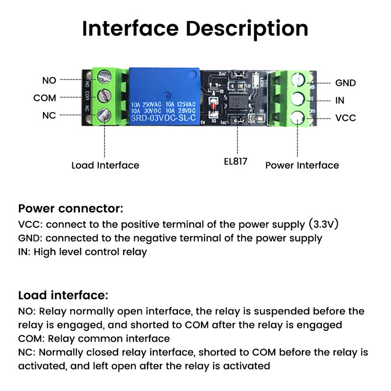 3V 5V 12V 24V 1 canale ad alto livello driver relè modulo optoaccoppiatore isolato scheda di controllo azionamento per SRD-DC03V-SL-C Arduino