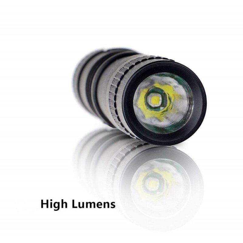 Reflector USB multifunción, linterna LED T6 ultrabrillante, resistente al agua, con zoom, 5 modos de iluminación, novedad de 2024
