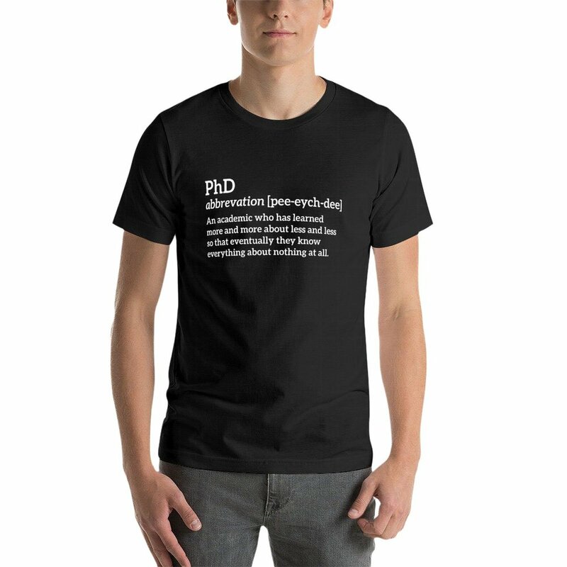 Phd lustige T-Shirt Sommer Tops ästhetische Kleidung Männer Grafik T-Shirts
