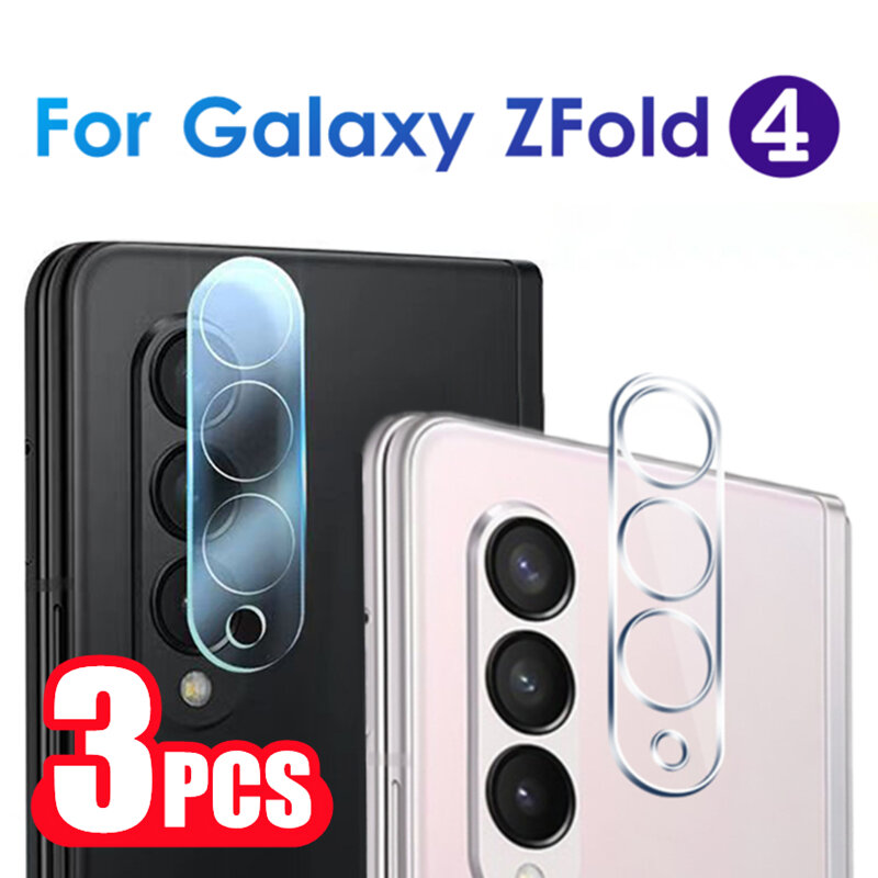 Película protectora de lente de cámara para Samsung Galaxy Z Fold 4 3 5G película de protección de cámara de vidrio templado antiarañazos para ZFold4 Fold3
