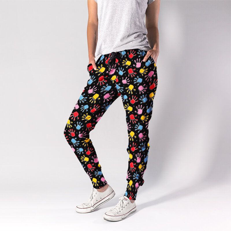 LETSFIND-pantalones bombachos con bolsillo para mujer, ropa de calle cómoda y suave, 3D