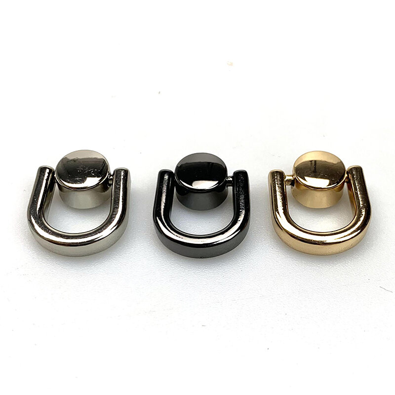 1PC 9X16MM Round bag with ring Hardware accessories Manual bag pacifier nail Hand hook Mobile phone case Decorative nail