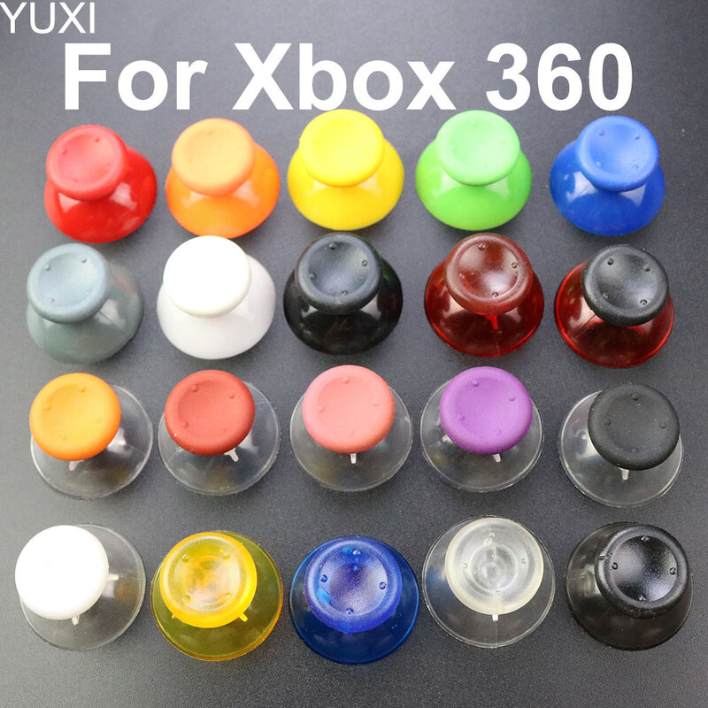 YUXI 1Pcs 3D Analog เปลี่ยนจอยสติ๊ก Thumb Stick Grips Caps ปุ่มสำหรับ Microsoft XBOX 360จอยควบคุมเกมอะไหล่ซ่อม