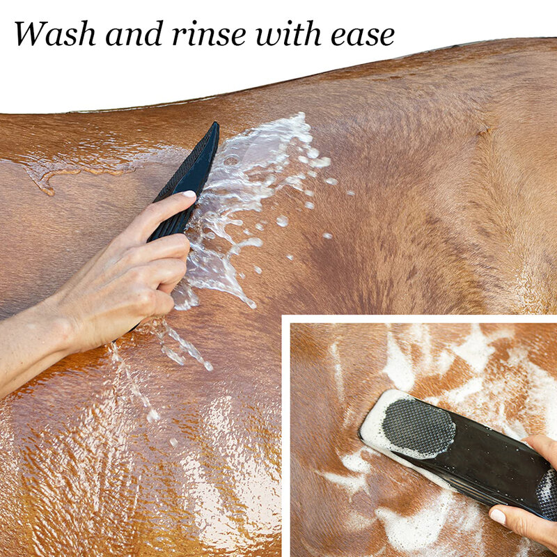 Cepillo de masaje TPR 6 en 1 para caballos, perros y gatos, herramienta de aseo, cepillos para el cuidado de la piel suave de las mascotas