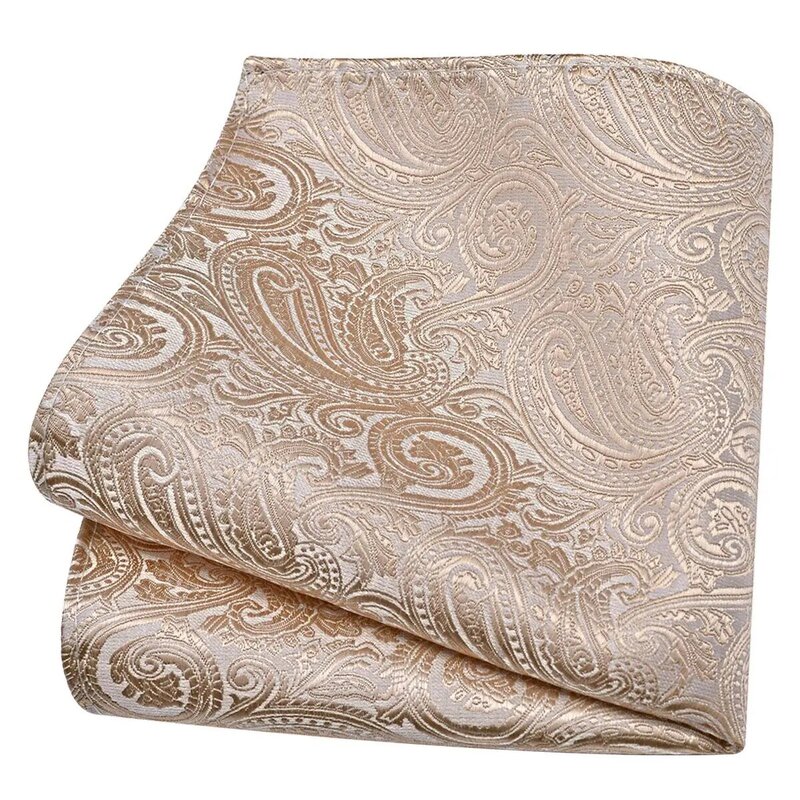 New style 25cm*25cm Silk Paisley Pink Red Handkerchiefs for Man Party Business Office Wedding Gift Accessories  Pockets Square