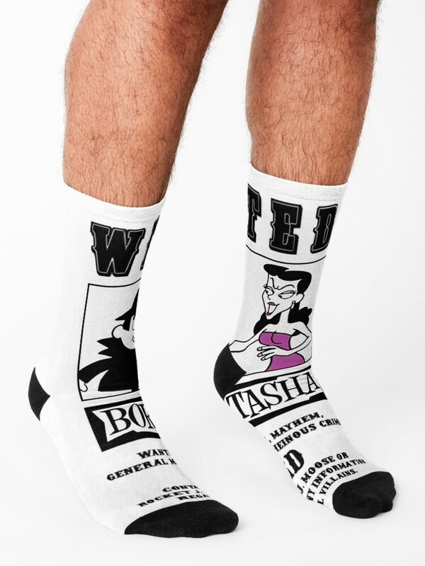 Calcetines tobilleros antideslizantes para hombre y mujer, calcetín de invierno para fanáticos de la música, regalos del día para Boris Natasha