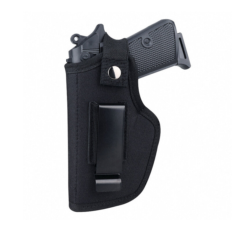 IWB OWB Holster borsa per pistola softair fondina per pistola tattica universale fondine per il trasporto nascoste Clip in metallo per cintura per pistole di tutte le dimensioni