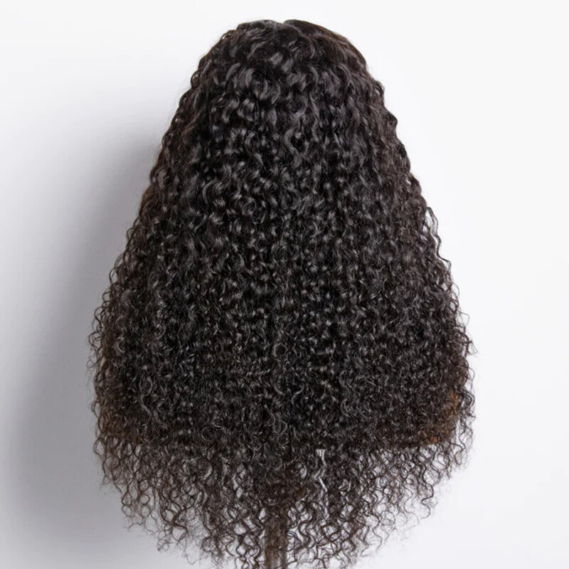 Peluca de cabello humano ondulado al agua, postizo de encaje Frontal 13x4 con parte en T, predesplumada, onda Natural, brasileño, Remy, 210% de densidad