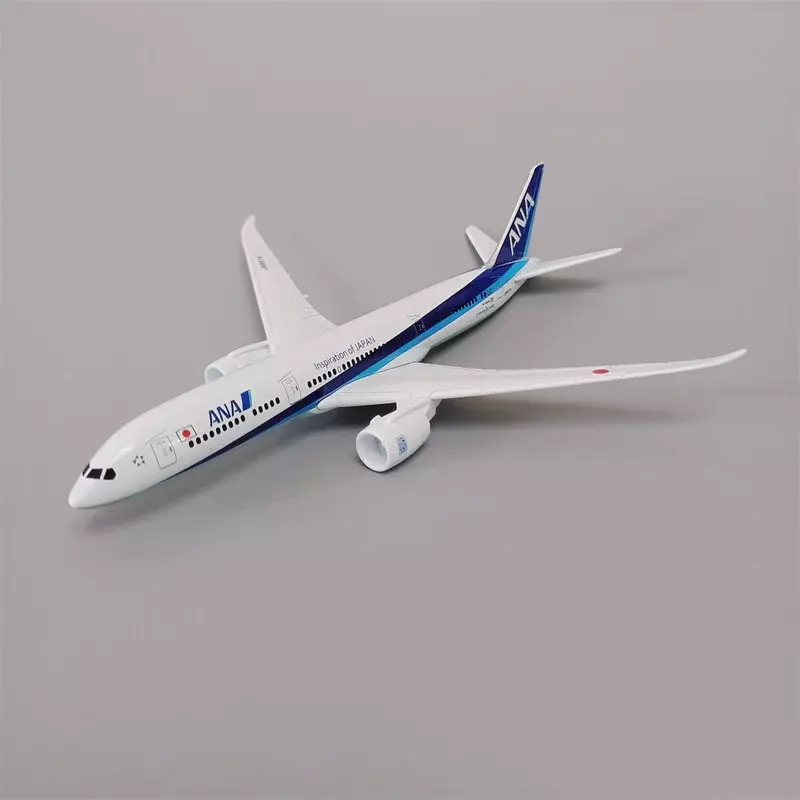 Japanese ANA Airlines Boeing 787 B787, Modelo de Avião, Liga De Metal, Escala 1/400, Diecast Avião, Avião, 16cm