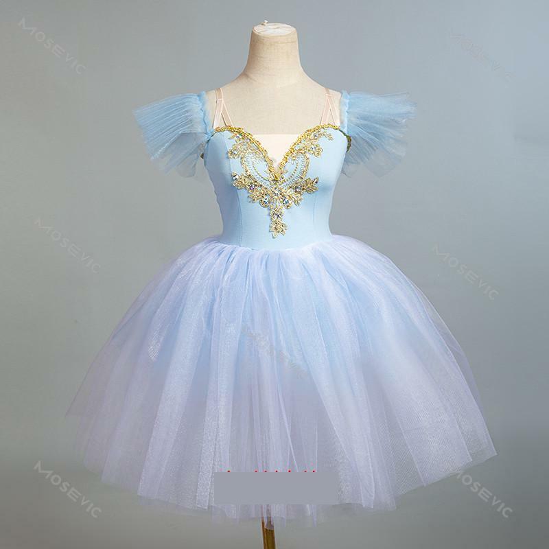 Long Professional Ballet Costume Classic Ballerina Performance Ballet Tutu Child Kid Girl Adult Princess Tutu Dance Ballet Dress