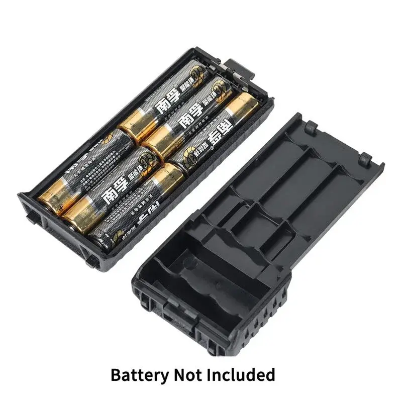 Baofeng 6 x AA Battery Case UV-5R Walkie Talkie Batteries Power Shell Portable Radio Backup Power for UV 5R UV-5RE UV-5RA Cover
