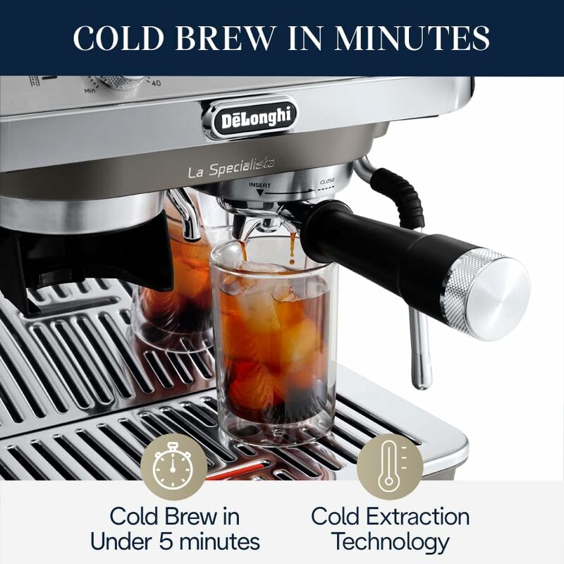 Máquina Espresso com Cold Brew, De'Longhi EC9255M, Máquina Arte Espresso