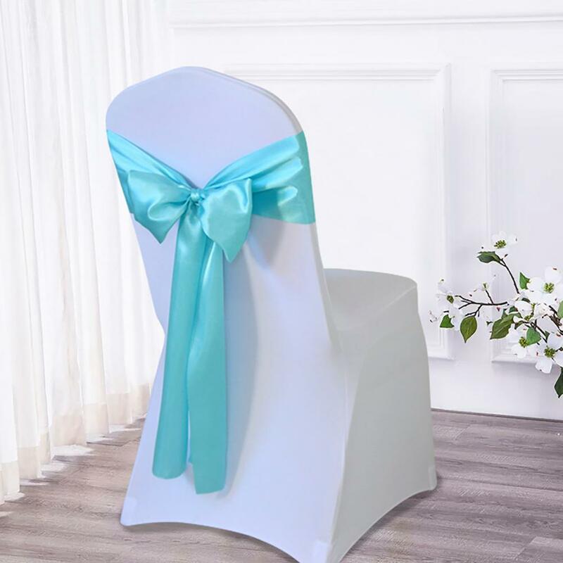 Chair decor Chair Cover High-end Charm Chair Back Bow Tie Stunning Display Chairs Back Decoration Stains Chairs Sash Bow Tie
