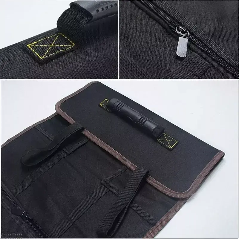 Oxford Canvas Tool Roll Bag Utility Griff Tasche Multi-Fach Meißel Elektriker tragen Toolkit Instrument Verpackung Fall