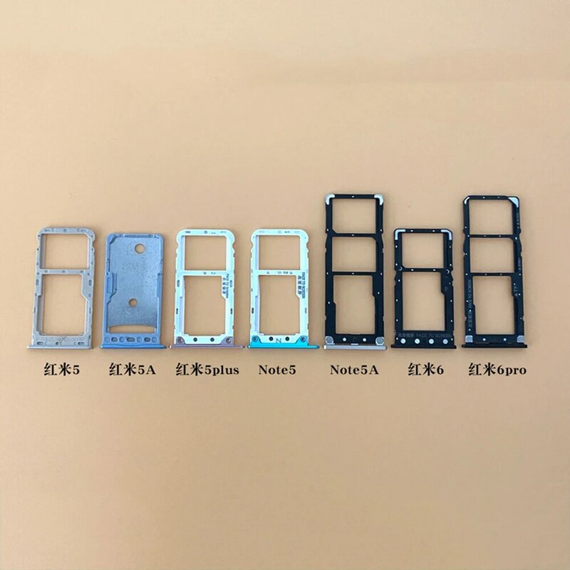 Soporte para tarjeta Sim, bandeja con ranura para tarjeta para Xiaomi mi Redmi note 5