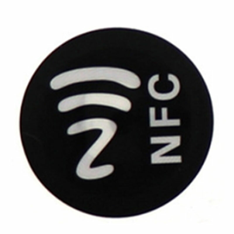 모든 휴대폰용 방수 PET 소재 NFC 스티커, 스마트 Ntag213 태그, 1 개
