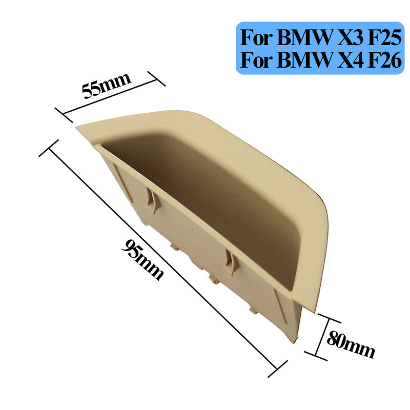 LHD RHD Interior Driver Door Pull Handle Armrest Panel Cover Storage Box For BMW X3 X4 F25 F26 2010-2016 51417250307