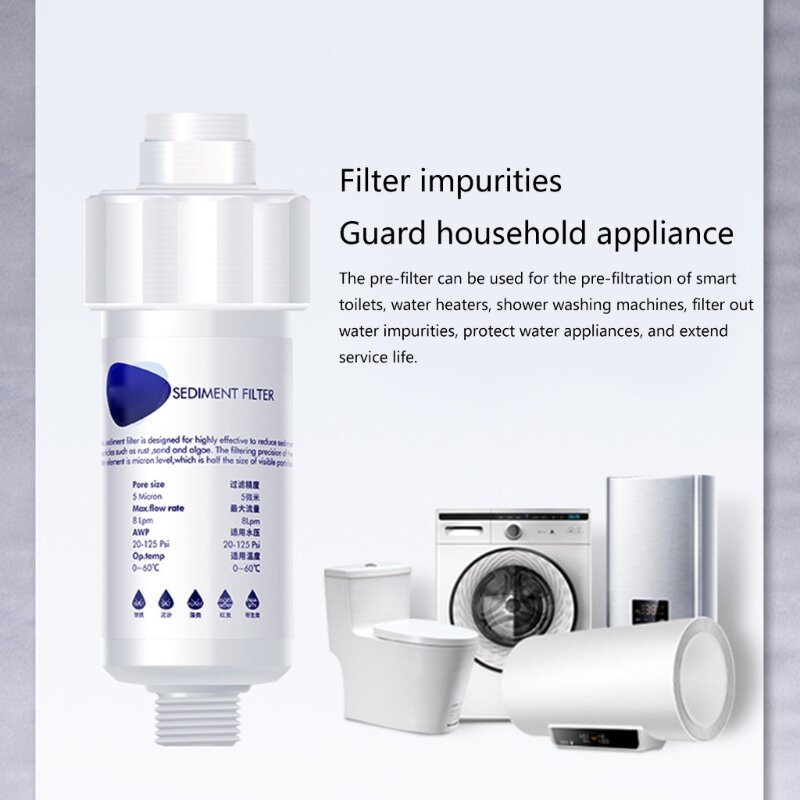 LXAF Cartucho filtro agua repuesto Filtro purificador agua capacidad para hogar