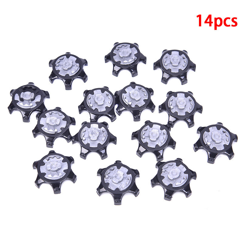 14pcs Golf shoes soft Spikes Pins 1/4 Turn Fast Twist Shoe Spikes Replacement Set Golf Training Aids